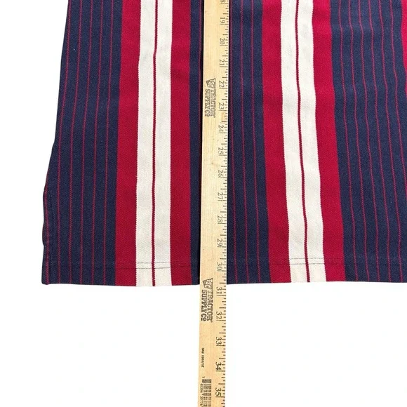 Vtg Tommy Hilfiger Adult‎ Shirt XL Red Blue White Vertical Striped Polo - Picture 7 of 8